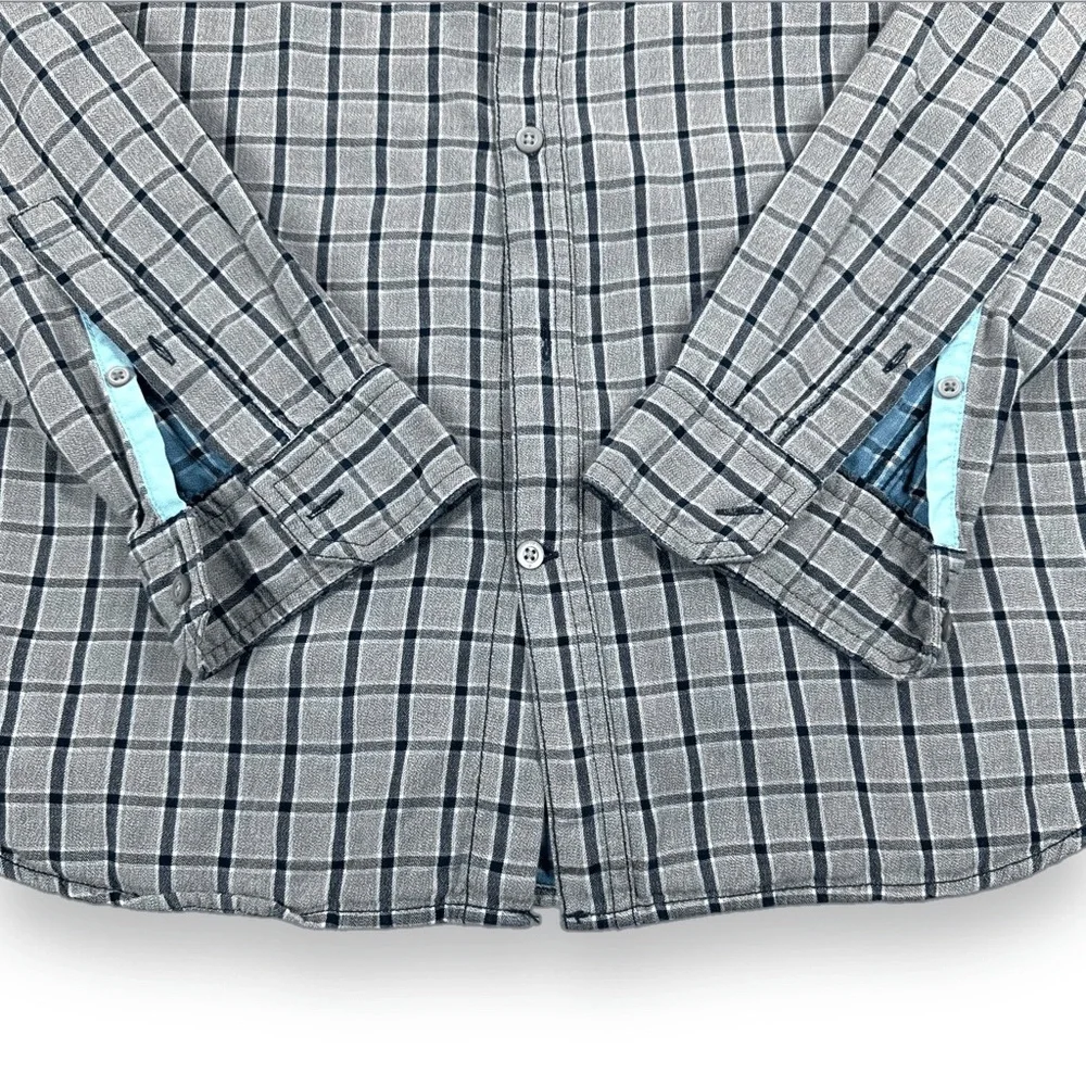 Banana Republic Shirt Mens Size Medium M Great Checked Long Sleeve Button Down‎